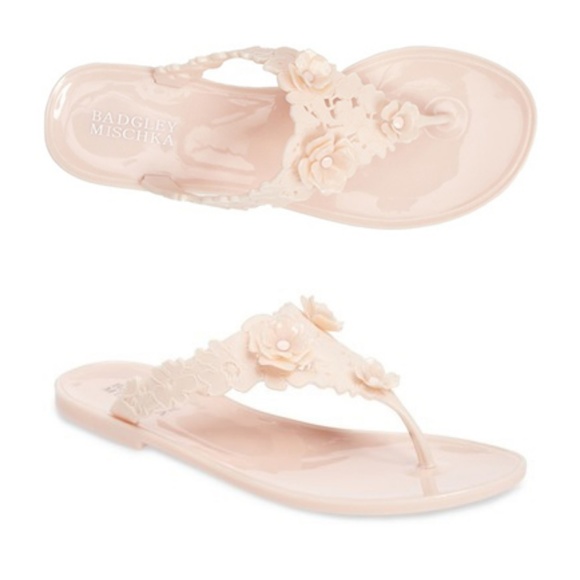 badgley mischka bali jelly flip flop